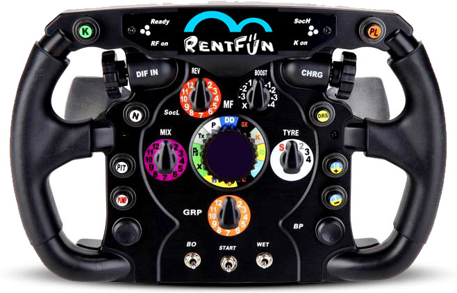Ferrari F1 licensed steering wheel. A unique RoarFun world collection of steering wheels - RoarFun