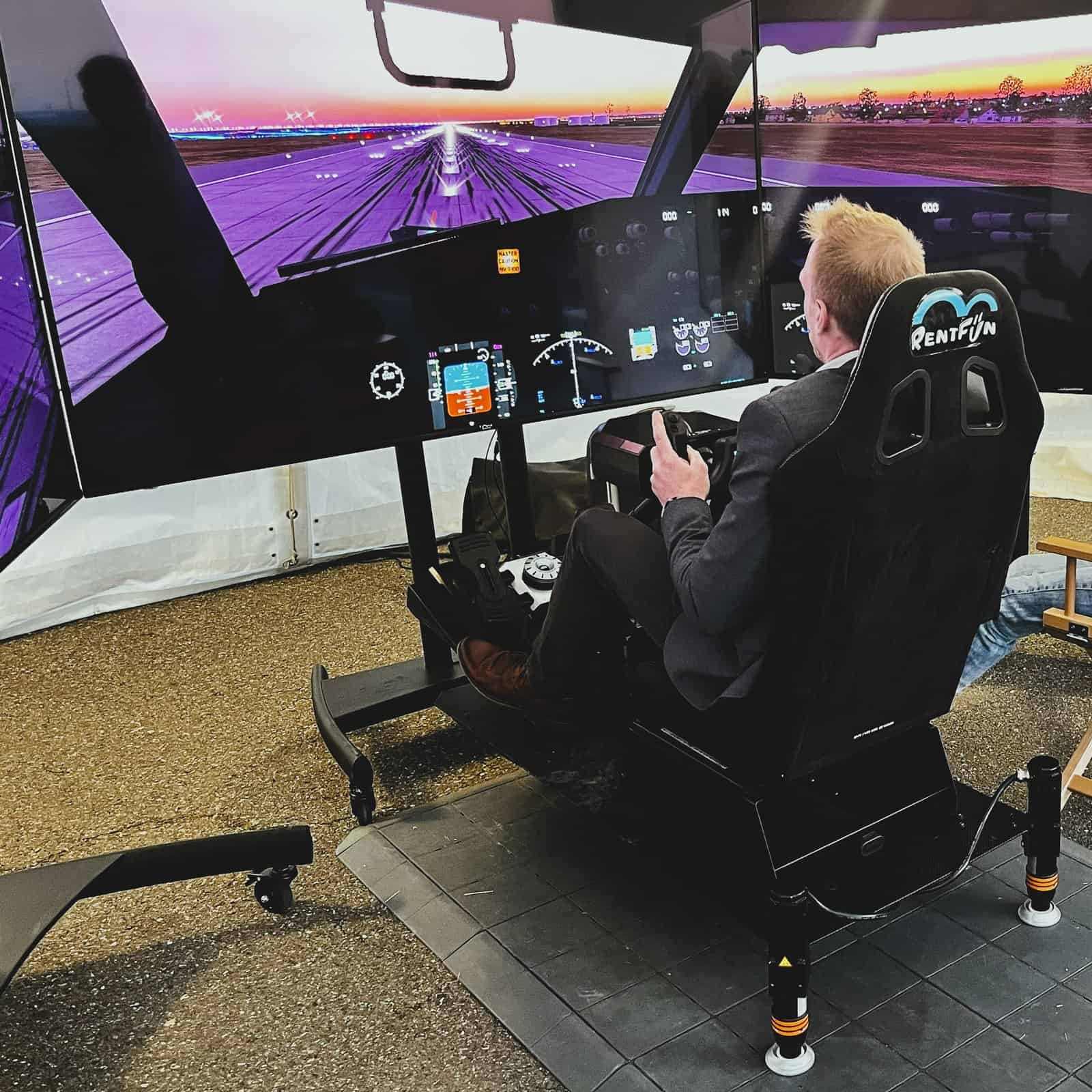Flight Simulator rental in UK London. Rent flight simulators for company event with support Flight Simulator rental in UK London. Rent flight simulators for company event with support
