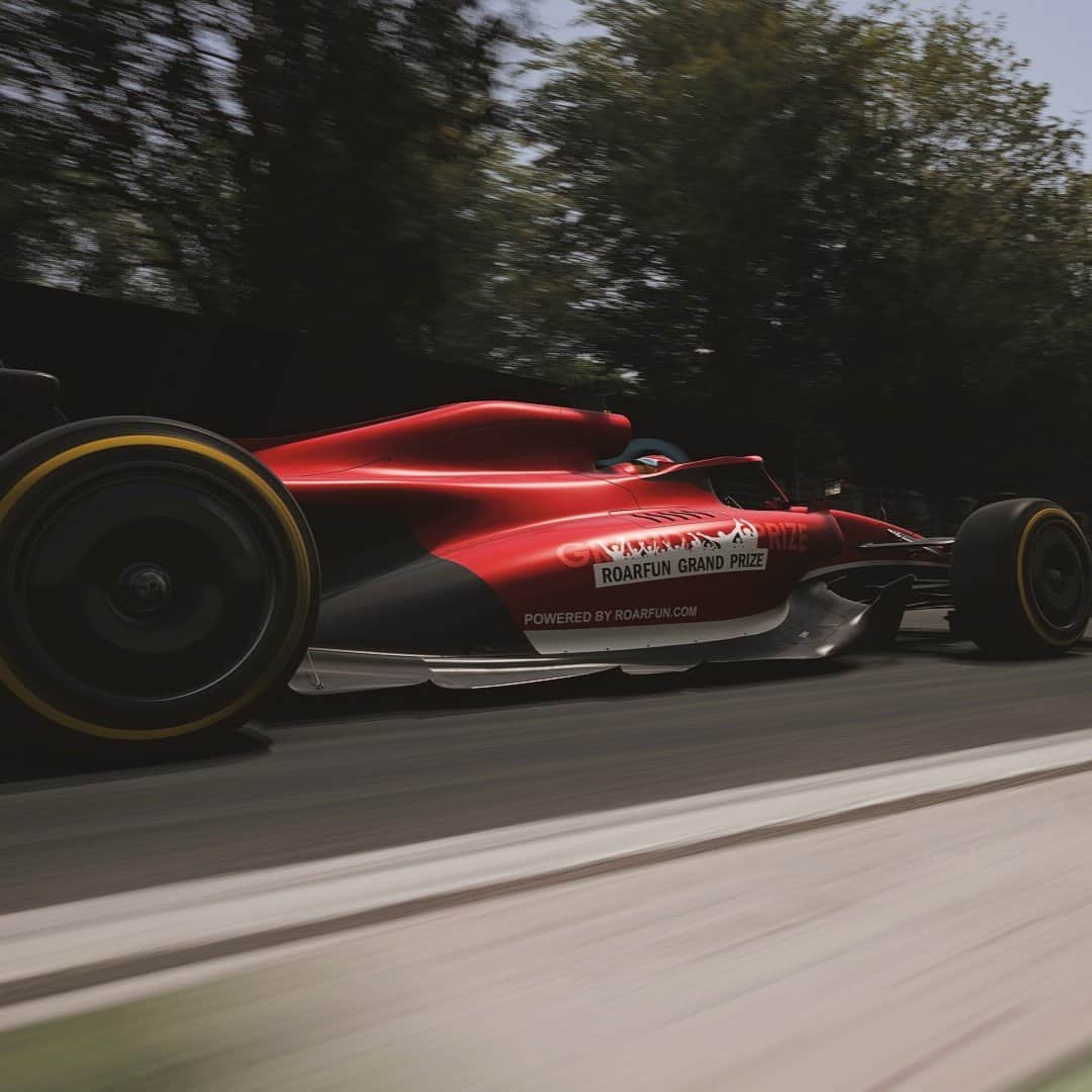 Ferrari racing car super fast in virtual Monza track in Italy with simulator rented in Rome, Italy.