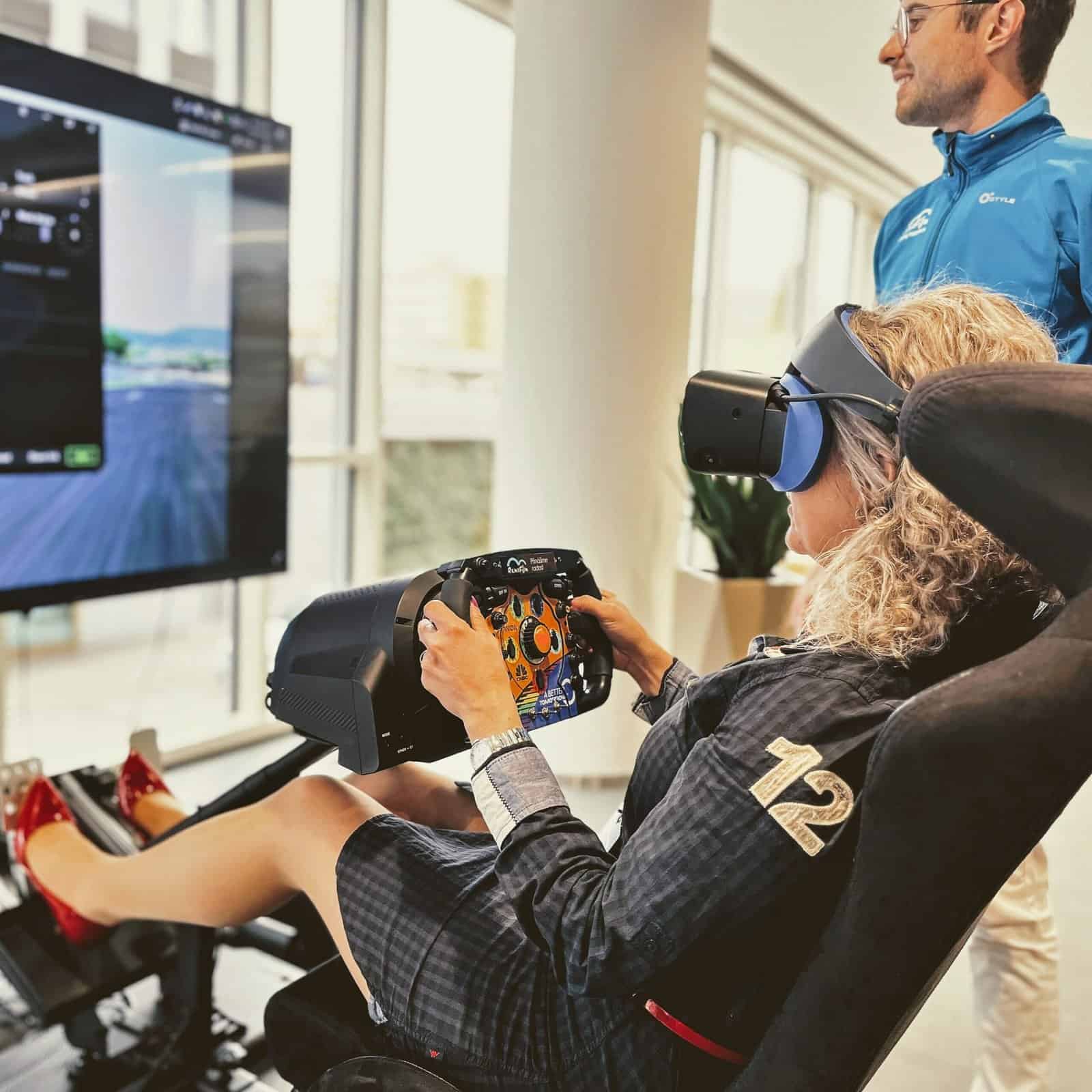 RoarFun Clients Arrow Formula 1 sponsor McLaren team immersive simulator at Arrow Forum