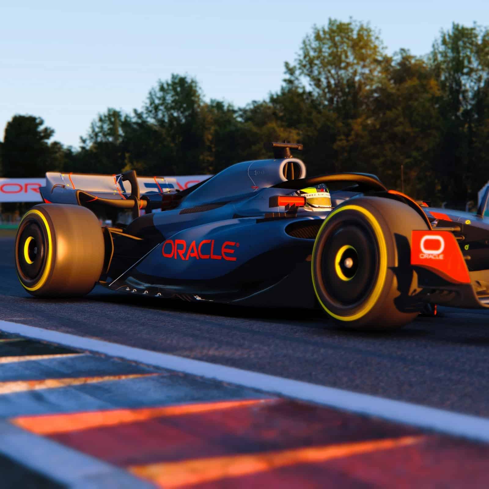 Oracle brand integration into game with the formula simulator rental.