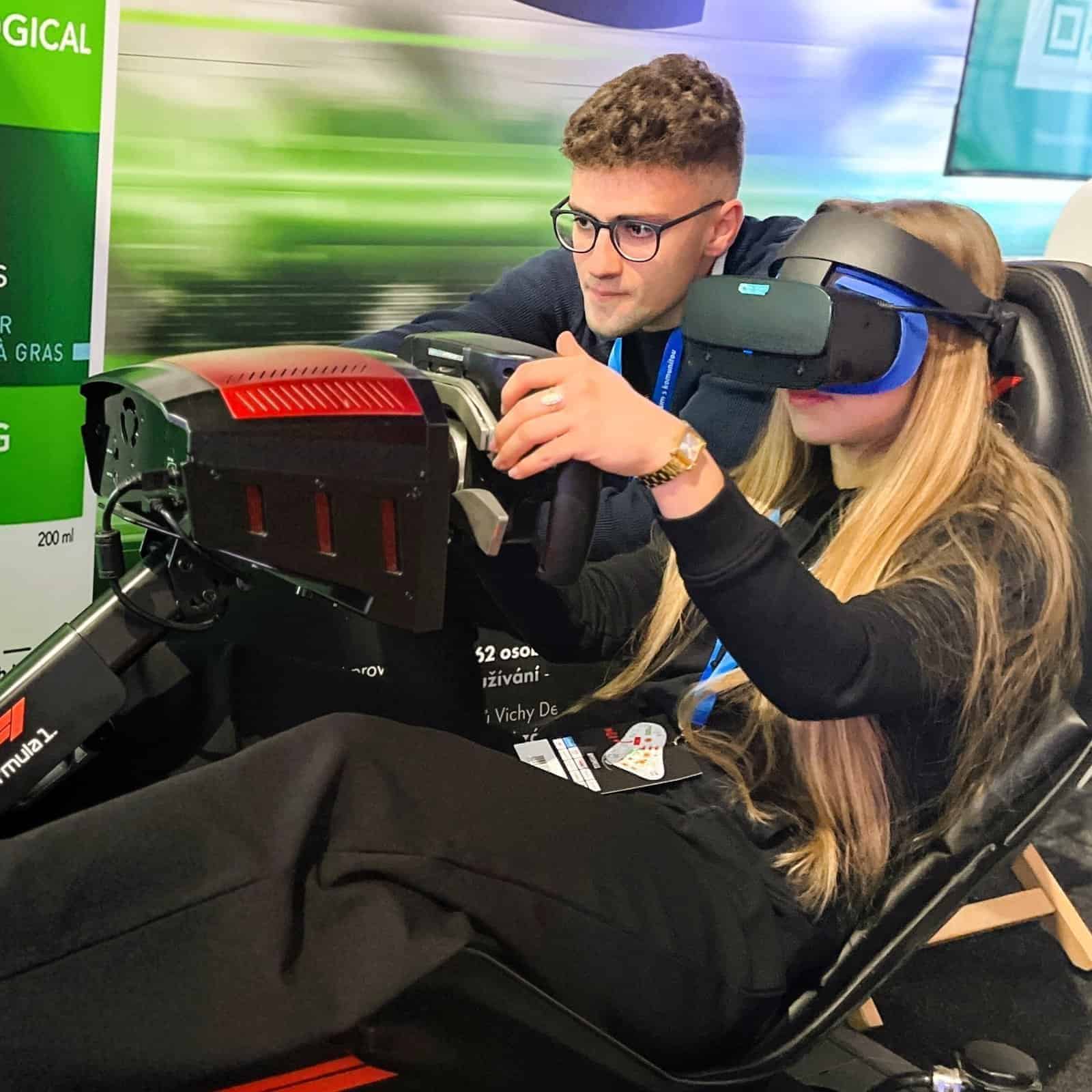 Formula simulator for cosmetics company Vichy - new brand launch with VR and Formula simulator.